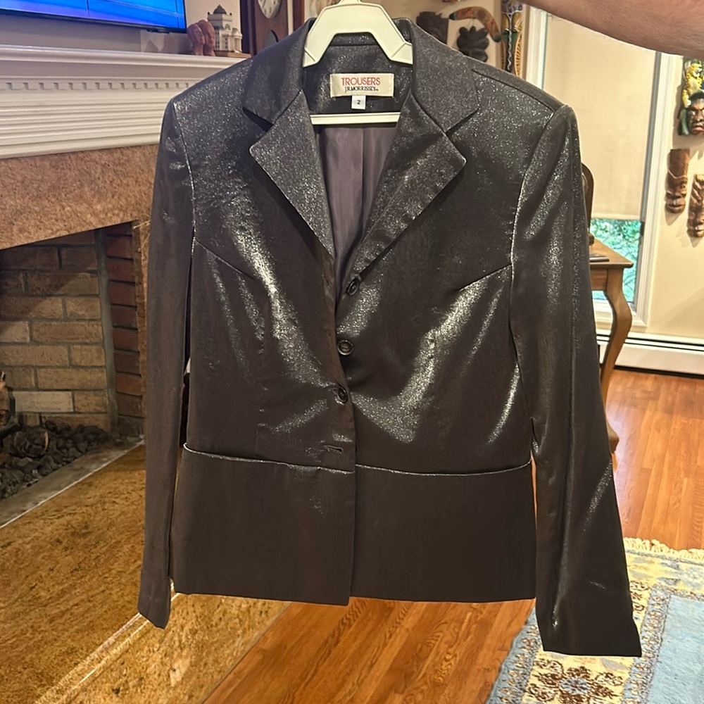 Silver shiny blazer
